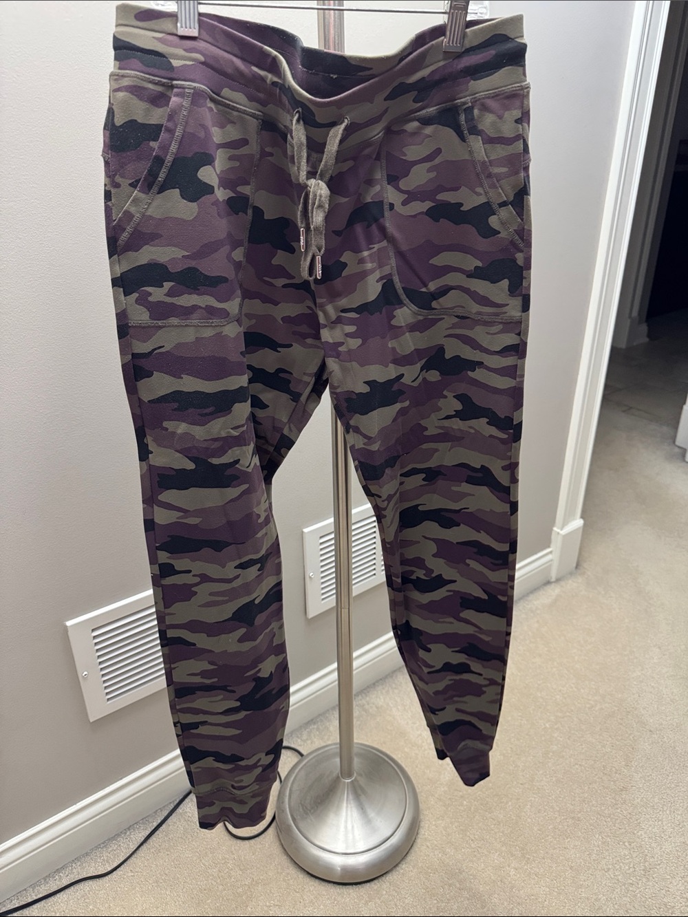 ZYIA Women's Purple Olive Camo Joggers